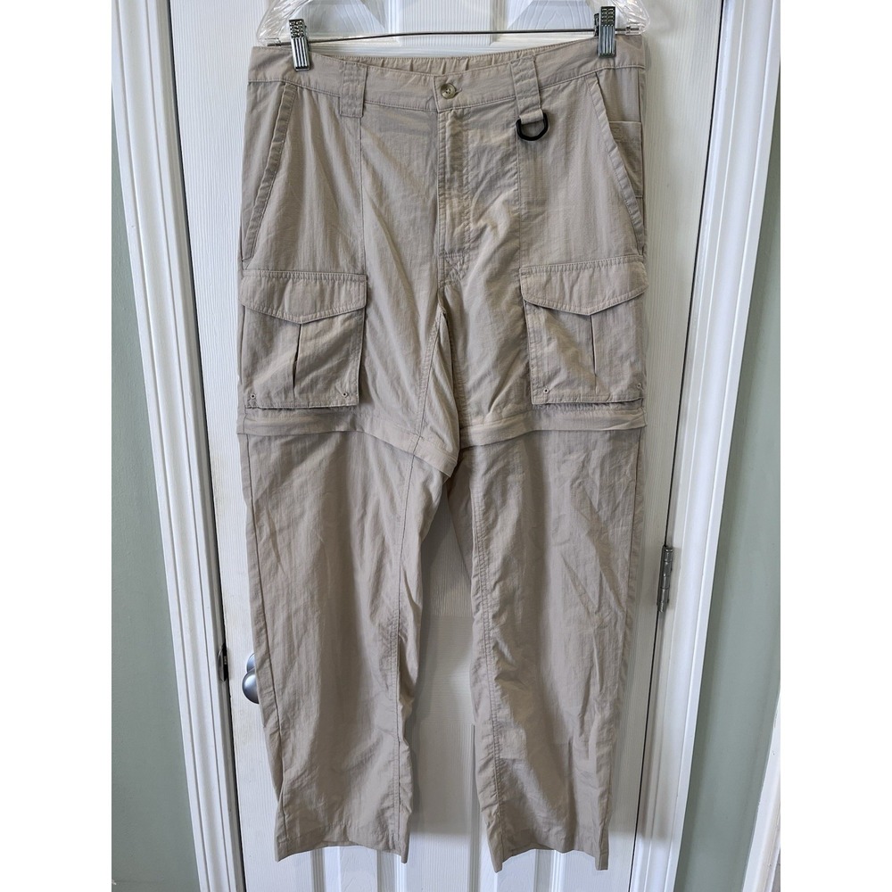 Columbia PFG Pants Mens S/32L Convertible Zip Off‎ Fishing Ripstop Nylon FM8280